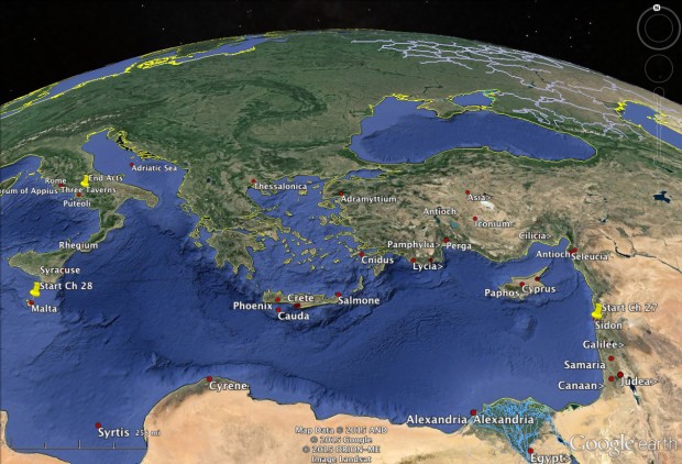 Acts Maps – Three Books